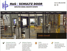 Tablet Screenshot of h-gschultzdoor.com